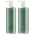 Aluram Curl Shampoo and Curl Conditioner (33.8 oz LITER XXL DUO SET) - Clean Beauty for Healthier Looking Curls for Curly Wavy Hair