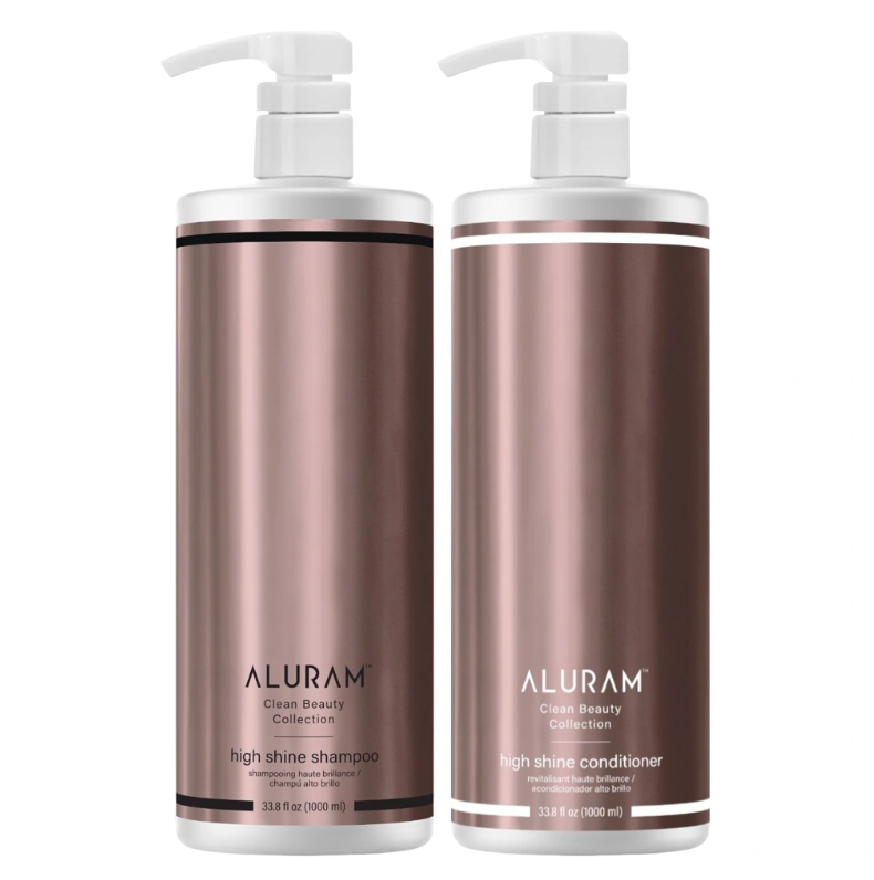 Aluram High Shine Shampoo & Conditioner Set 33.8 oz 2 piece for A Mirror-like Finish & Radiance Boost